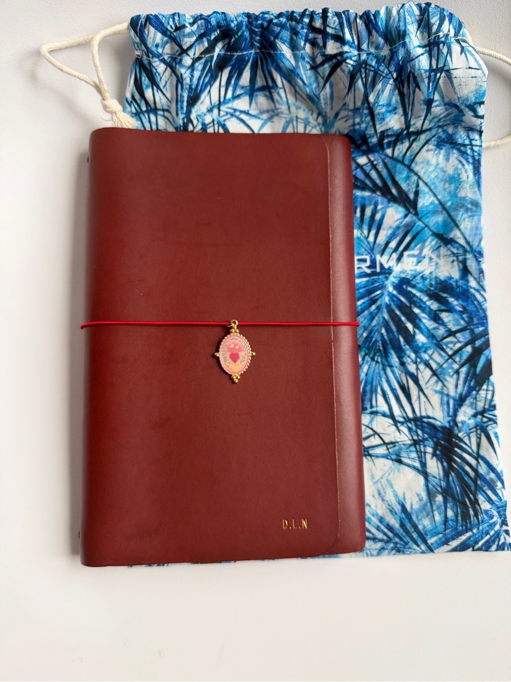 Louise Carmen Honore Traveler's Notebook with Pink Heart Charm